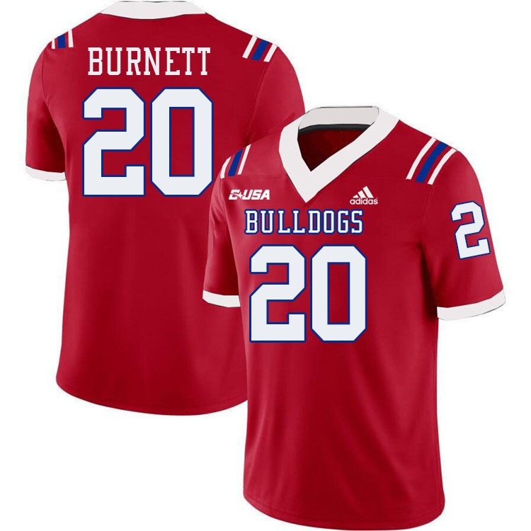 J'Dan Burnett Louisiana Tech Jersey,LA Tech Bulldogs Football Jerseys,Uniforms,Gears-Red